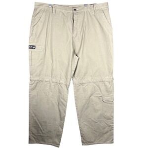 Harley-Davidson Convertible Cargo Pants Mens 44 Olive Ripstop Biker Zip Off Leg